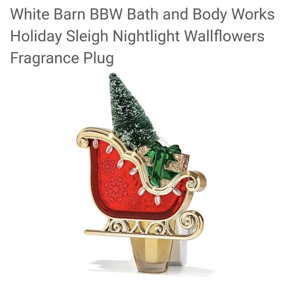 Wallflowers Holiday Sleigh Nightlight Fragrance Plug BNWT LtdEd 2023 1 Left! - Picture 3 of 3